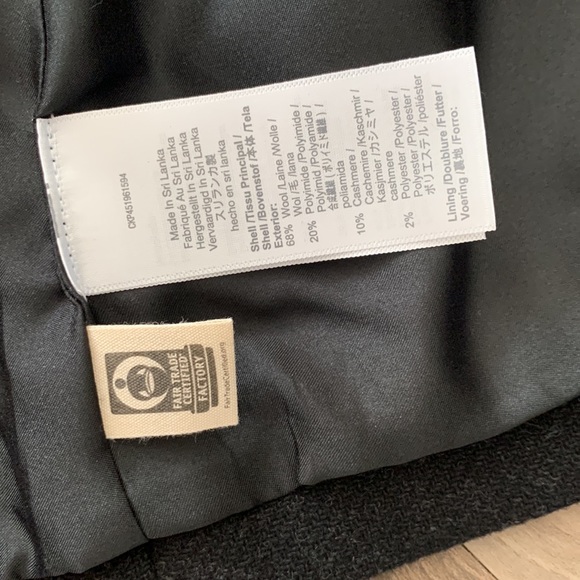 NWT Madewell Eldridge Zip Coat in Insuluxe Fabric, Dark Grey Melange - Picture 6 of 10